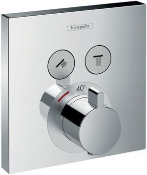 Термостат прихованого монтажу HANSGROHE ShowerSelect на 2 функції Chrome 15763000 хром - 15763000