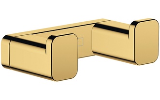 Крючок для полотенец двойной HANSGROHE AddStoris Polished Gold Optic 41755990 золото