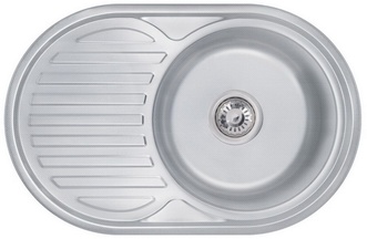 Кухонна мийка LIDZ 7750 Decor 0,6 мм (160) - LIDZ775006DEC