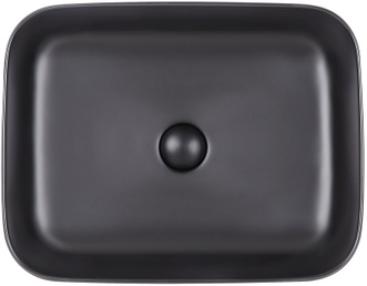 Раковина-чаша QTAP Tern 500x390x140 Matt black з донним клапаном QT172195MBMB - QT172195MBMB