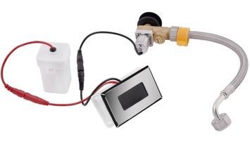 Панель змиву для пісуара QTAP Scorpio з ІЧ датчиком QT146601DCCHR Chrome/Black - QT146601DCCHR