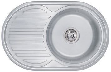 Кухонная мойка LIDZ 7750 Decor 0,6 мм (160) - LIDZ775006DEC