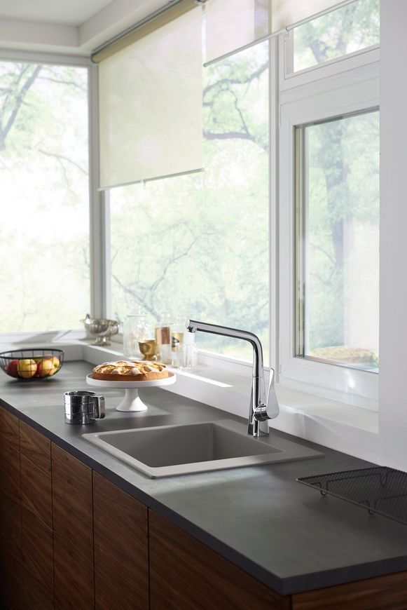Кухонная мойка HANSGROHE S510-F450 560х510 Concretegrey серый бетон 43312380 - 43312380