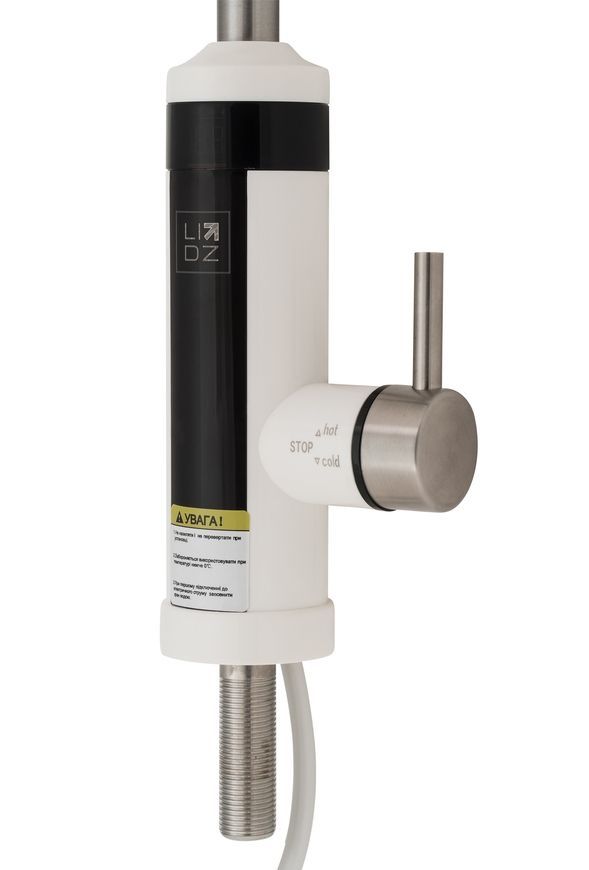 Однокран LIDZ Warm 059 с электрическим нагревом LDWAR059WNK35878 белый/никель - -LDWAR059WNK35878