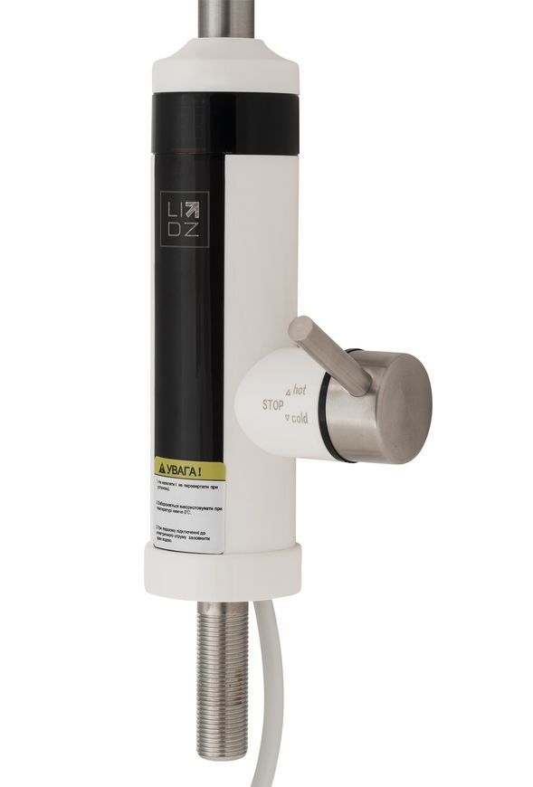 Однокран LIDZ Warm 059 с электрическим нагревом LDWAR059WNK35878 белый/никель - -LDWAR059WNK35878
