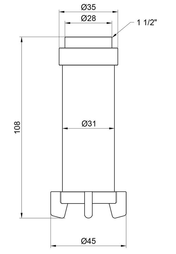 Фильтрующий катридж Icma 1 1/2"-2" (для фильтров №750,751) нержавеющая сталь №752 83752AH01 - 83752AH01