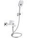 Змішувач для ванни Qtap Gemini з душовим гарнітуром Chrome/White QTGEM259CRW45683 - QTGEM259CRW45683 - 1
