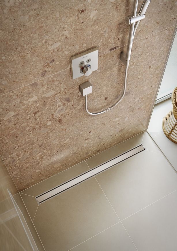 Трап душовий HANSGROHE RainDrain Original 700 мм Brushed Stainless Steel 56197800 нержавіюча сталь - 56197800