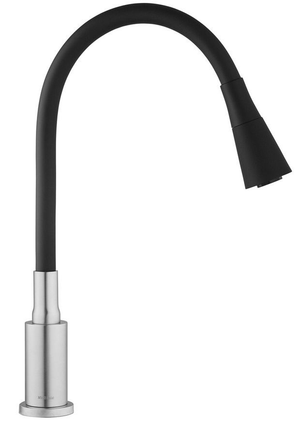 Смеситель для кухни с гибким изливом Kroner KRP Edelstahl Klassisch-ESG031BLK сталь/черный CV035371 - Klassisch-ESG031BLK