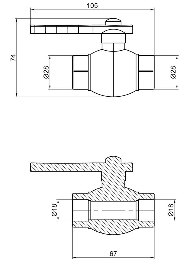 Кран кульовий PPR ALFA PLAST 20х20 APBVSB20XXX - APBVSB20XXX