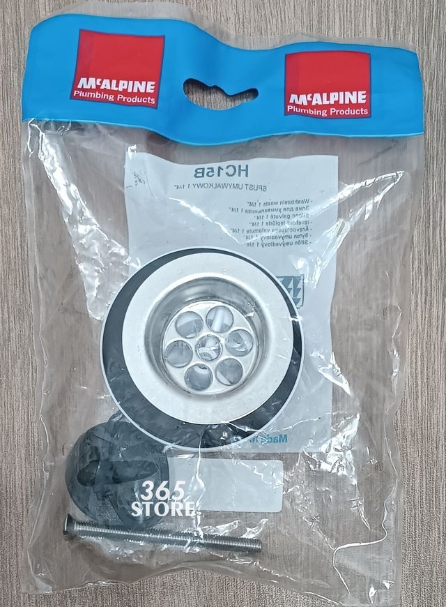 Злив McALPINE до умивальника 1 1/4&Prime; x 60 мм з решіткою та корком HC15B - HC15B