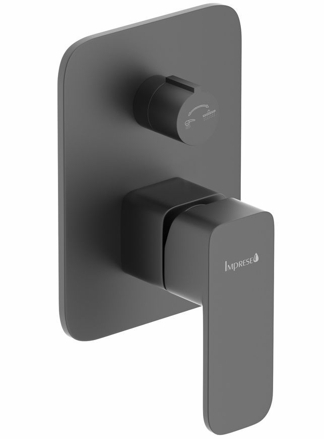 Душевая система скрытого монтажа Imprese Bilovec 2 функции черная t03000910SQС - t03000910SQС