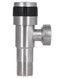 Кран угловой приборный Thermo Alliance Standart 1/2"НРх3/4"НР керамическая букса никель TAS345W1520SS