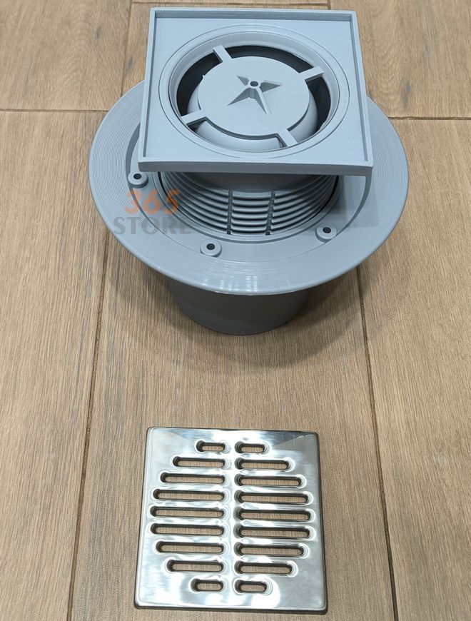 Трап для душу McALPINE 115х115 HCFG3V-110 110 мм - HCFG3V-110