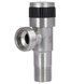 Кран угловой приборный Thermo Alliance Standart 1/2"НРх3/4"НР керамическая букса никель TAS345W1520SS