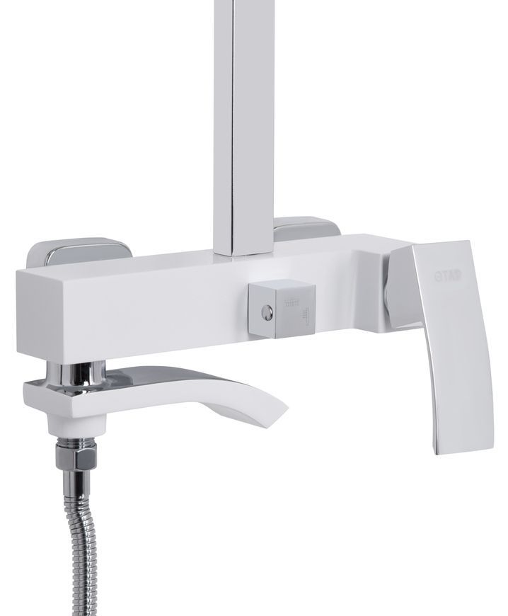 Душевая система Qtap Swan Cascada с изливом Chrome/White QTSWA111CRW45570 - QTSWA111CRW45570