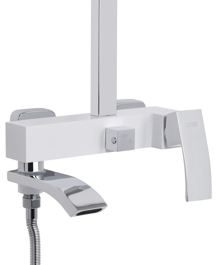 Душевая система Qtap Swan Cascada с изливом Chrome/White QTSWA111CRW45570 - QTSWA111CRW45570
