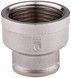 Муфта латунна SD Forte 1/2"х3/8" редукційна нікельована SF357159