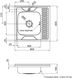 Кухонна мийка LIDZ 6060-L Decor 0,6 мм (160) - LIDZ6060LDEC06 - 2