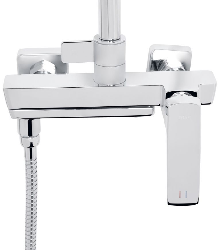 Душевая система универсальная Qtap Tern на три потребителя (с изливом) Chrome QTTER1112CRM47592 - QTTER1112CRM47592