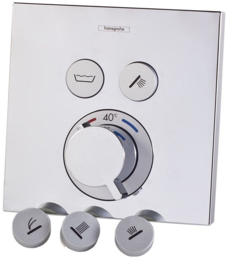 Термостат скрытого монтажа HANSGROHE ShowerSelect на 2 функции Chrome 15763000 хром - 15763000