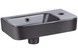 Раковина QTAP Tern 450х260х155 Matt black з донним клапаном QT17115117RMB - QT17115117RMB - 3