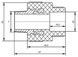 Муфта полипропиленовая PPR Blue Ocean 32х1" НР латунь BOEAXX3203XXX - BOEAXX3203XXX - 2