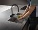 Смеситель для кухонной мойки HANSGROHE Aquno Select M81 170 3jet с вытяжным изливом Sbox Matt Black 73831670 черный матовый - 73831670 - 6
