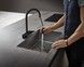 Смеситель для кухонной мойки HANSGROHE Aquno Select M81 170 3jet с вытяжным изливом Sbox Matt Black 73831670 черный матовый - 73831670 - 8