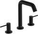Змішувач для раковини на 3 отвори HANSGROHE Tecturis S 150 EcoSmart+ Matt Black 73330670 чорний з донним клапаном - 73330670 - 1