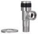 Кран угловой приборный Thermo Alliance Standart 1/2"НРх3/4"НР керамическая букса никель TAS345W1520SS