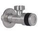 Кран угловой приборный Thermo Alliance Standart 1/2"НРх3/4"НР керамическая букса никель TAS345W1520SS