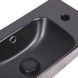 Раковина QTAP Tern 450х260х155 Matt black з донним клапаном QT17115117RMB - QT17115117RMB - 4