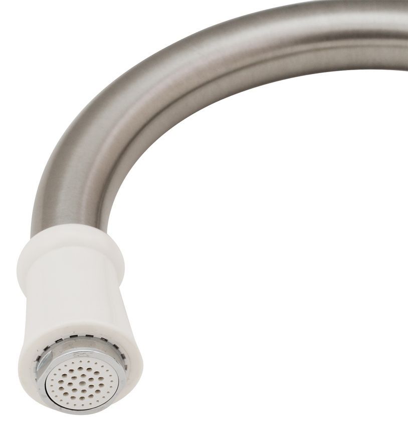 Однокран LIDZ Warm 059 с электрическим нагревом LDWAR059WNK35878 белый/никель - -LDWAR059WNK35878
