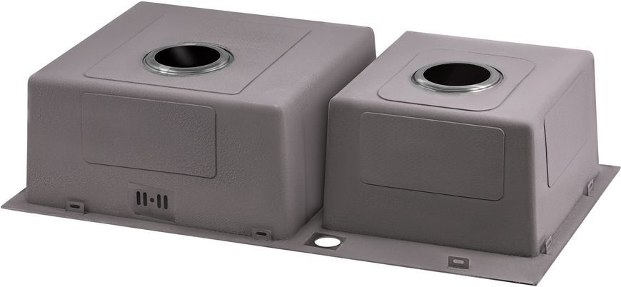 Кухонна мийка подвійна інтегрована QTAP S7843 2,7/1,0 мм Satin - QTS784310