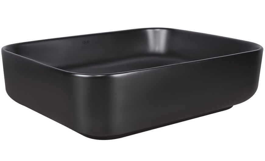 Раковина-чаша QTAP Tern 500x390x140 Matt black з донним клапаном QT172195MBMB - QT172195MBMB