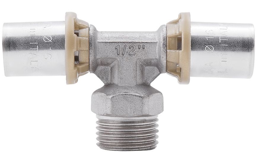 Трійник прес-фітинг ICMA 16х1/2"х16 ЗР №407 - 81407ADGH06