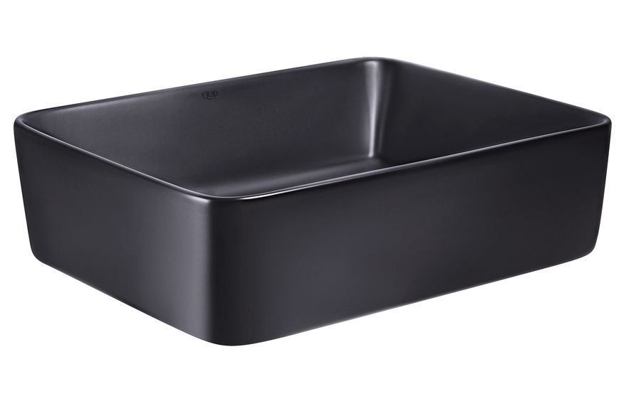 Раковина-чаша Qtap Tern накладная прямоугольная 485х375х135 Matt black QT172074MBMBN - QT172074MBMBN