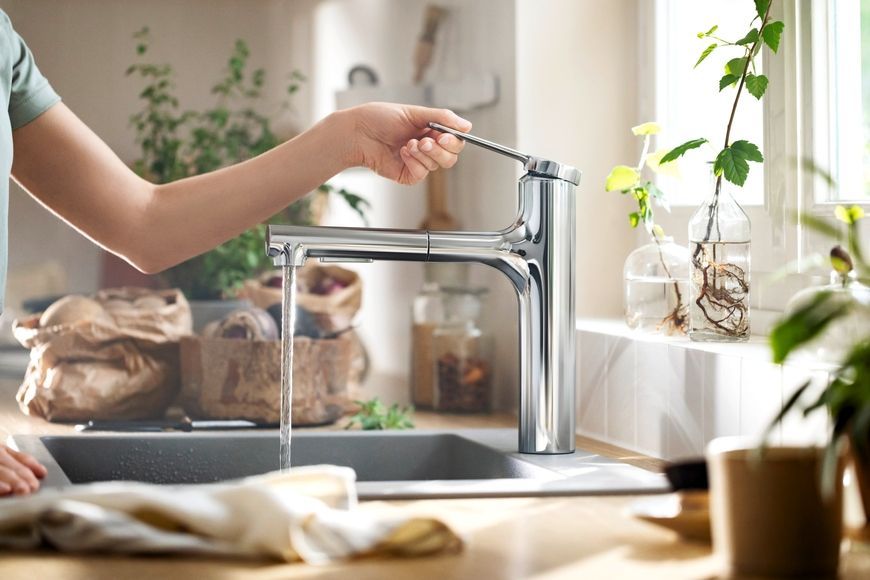 Кухонная мойка HANSGROHE S510-F450 560х510 Concretegrey серый бетон 43312380 - 43312380