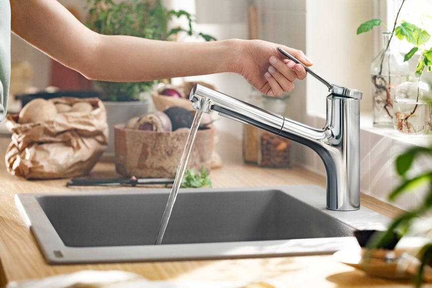 Кухонная мойка HANSGROHE S510-F450 560х510 Concretegrey серый бетон 43312380 - 43312380