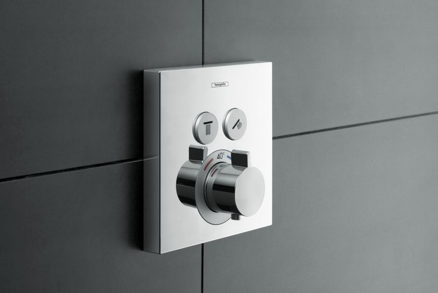 Термостат скрытого монтажа HANSGROHE ShowerSelect на 2 функции Chrome 15763000 хром - 15763000