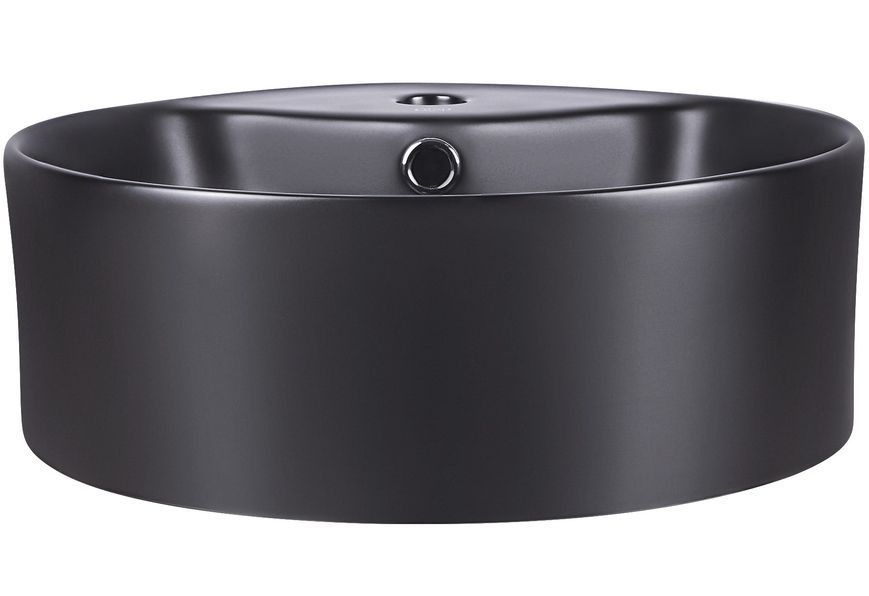 Раковина-чаша QTAP Scorpio 400x400x140 Matt black с донным клапаном QT14113018BMBMB - QT14113018BMBMB