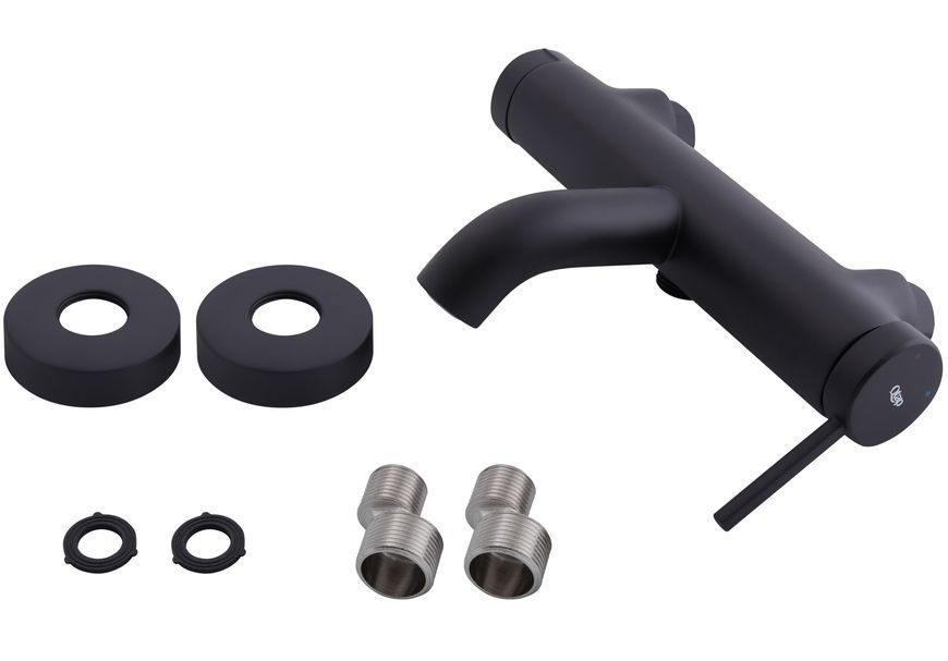 Смеситель для ванны QTAP Robin QTROB3060102B черный матовый - QTROB3060102B