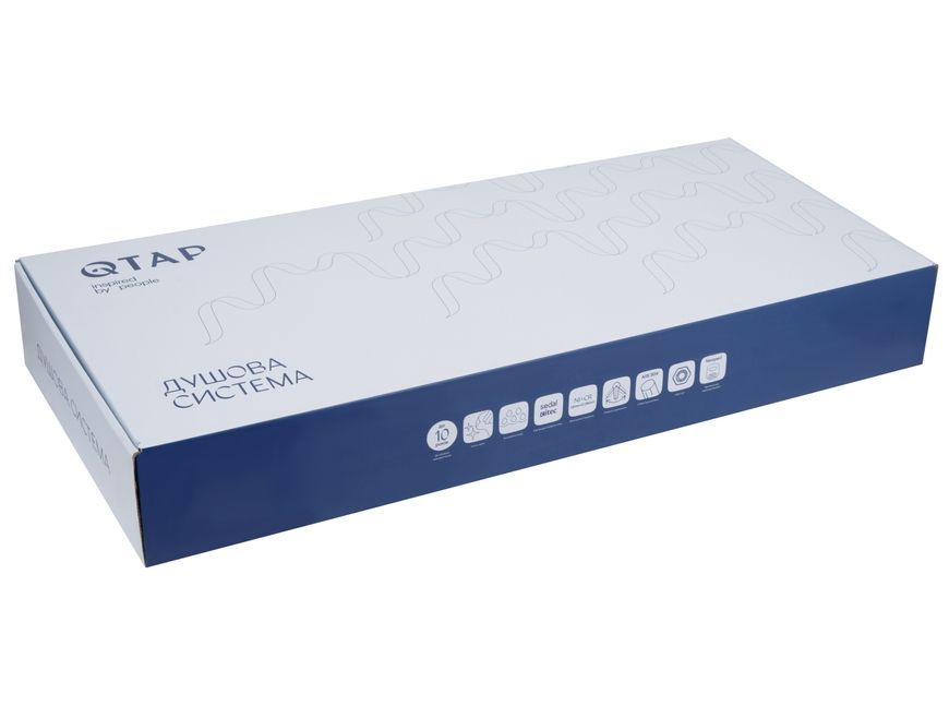 Душевая система Qtap Swan Cascada с изливом Chrome/White QTSWA111CRW45570 - QTSWA111CRW45570