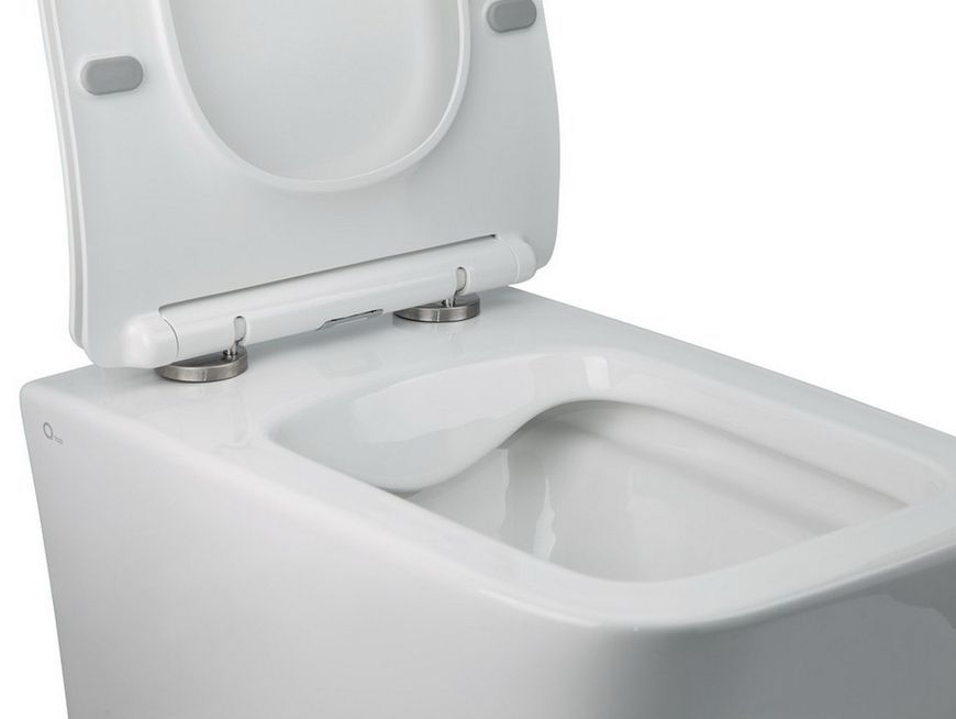 Унітаз підвісний QTAP Crow безобідковий з сидінням Soft-close QT05335170W - QT05335170W