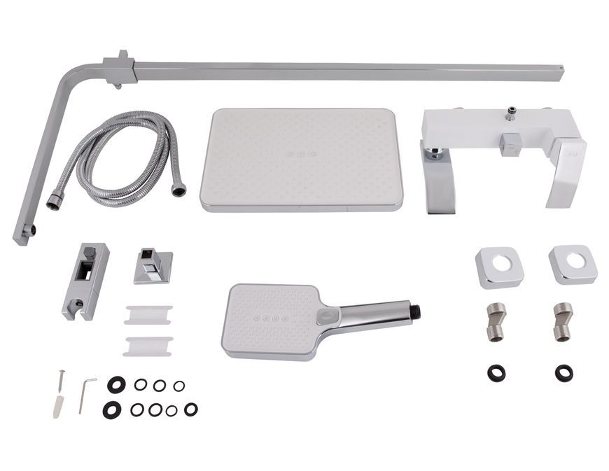 Душевая система Qtap Swan Cascada с изливом Chrome/White QTSWA111CRW45570 - QTSWA111CRW45570