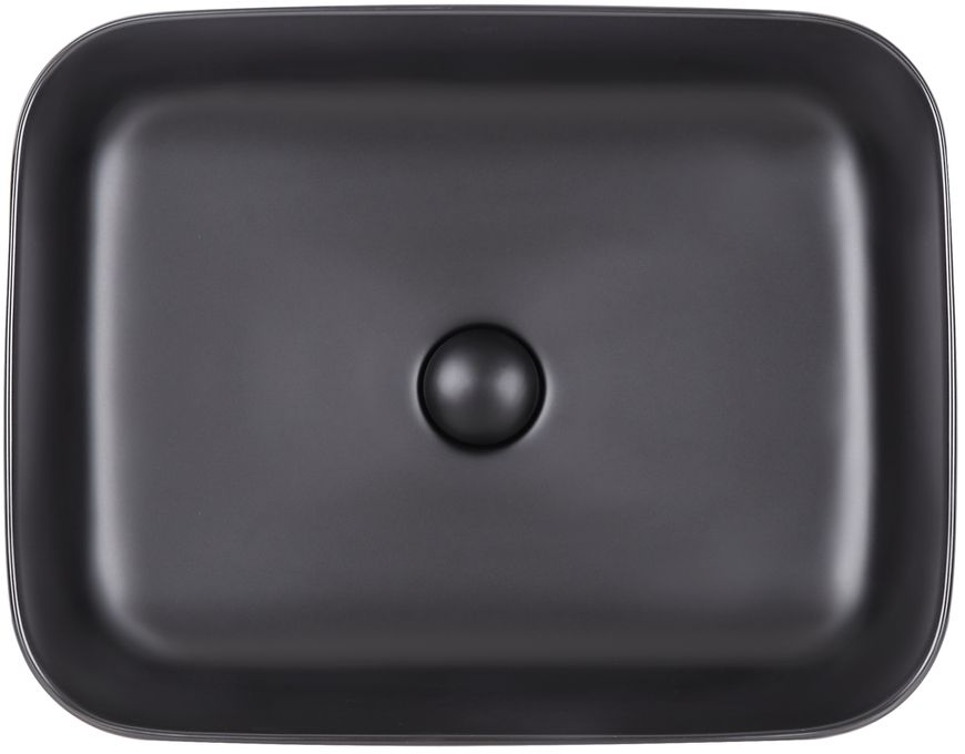 Раковина-чаша QTAP Tern 500x390x140 Matt black с донным клапаном QT172195MBMB - QT172195MBMB