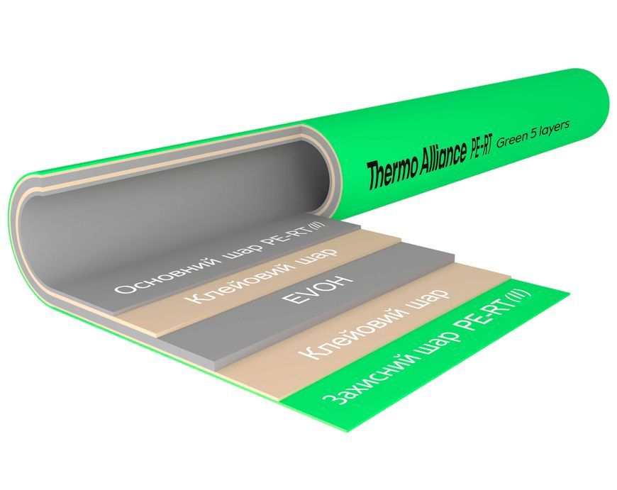 Труба Thermo Alliance Spain PE-RT EVOH GREEN 16х2 мм 5 слоев (600 м) SD00053078