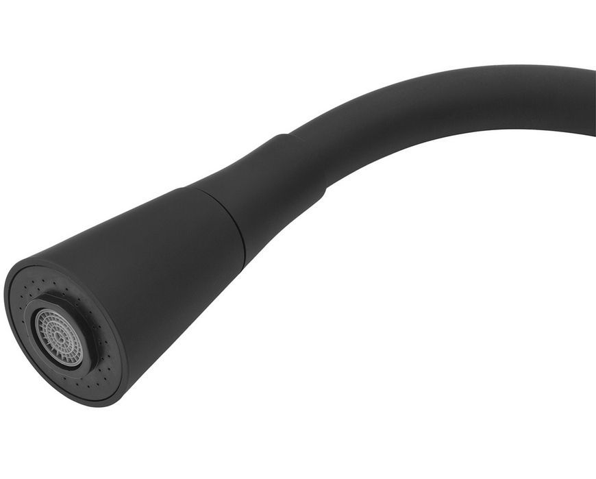 Смеситель для кухни с гибким изливом Kroner KRP Edelstahl Klassisch-ESG031BLK сталь/черный CV035371 - Klassisch-ESG031BLK