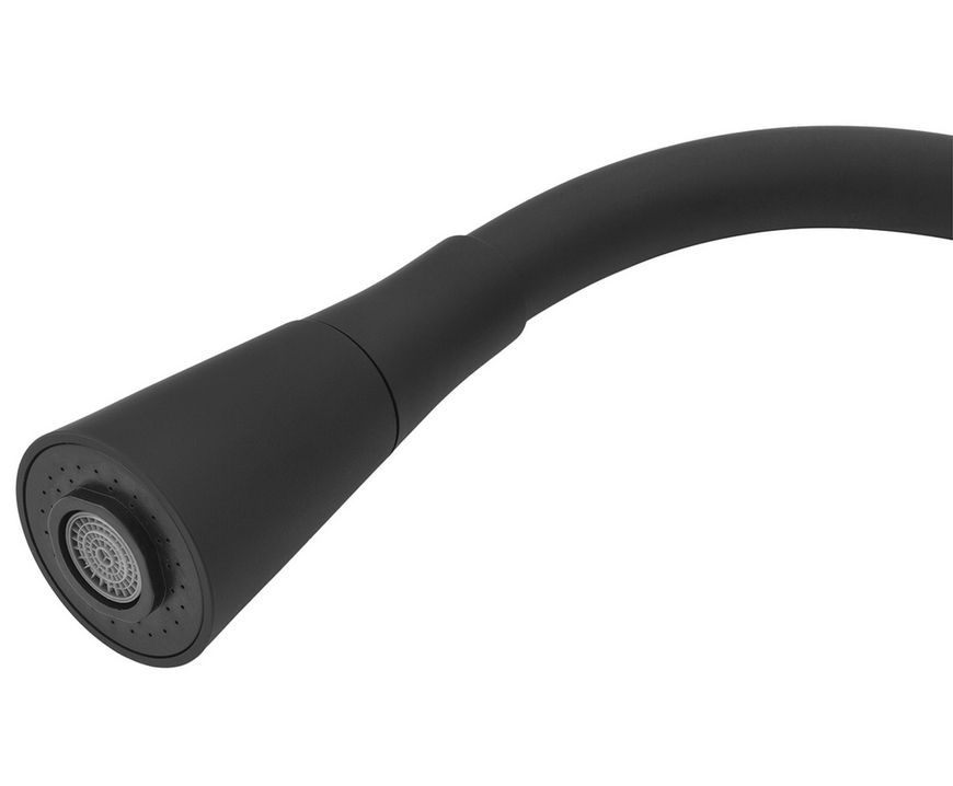 Смеситель для кухни с гибким изливом Kroner KRP Edelstahl Klassisch-ESG031BLK сталь/черный CV035371 - Klassisch-ESG031BLK